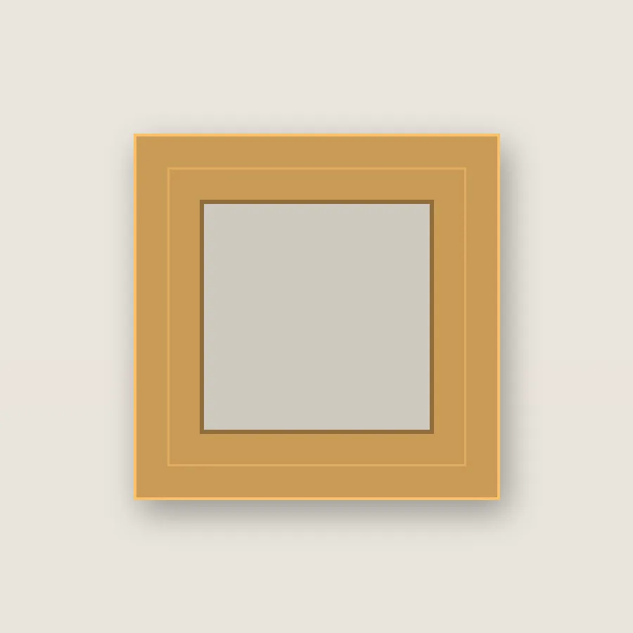 Honey Maple frame corner sample, item number 118