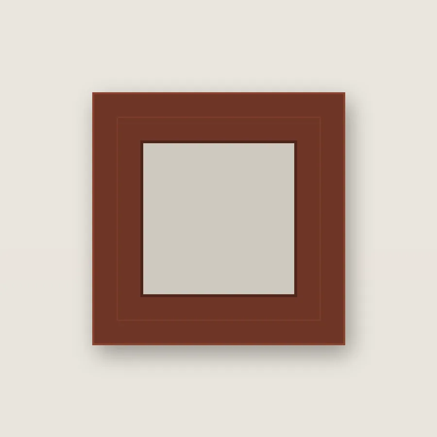 Warm Cherry frame corner sample, item number 133