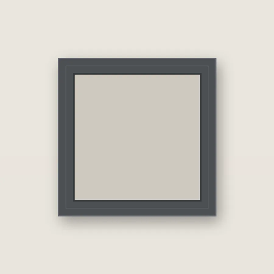 Gunmetal Gray frame corner sample, item number 212