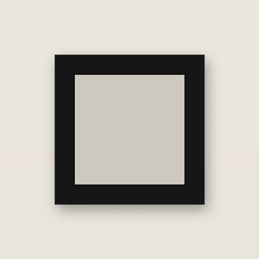 Gallery Black frame corner sample, item number 401