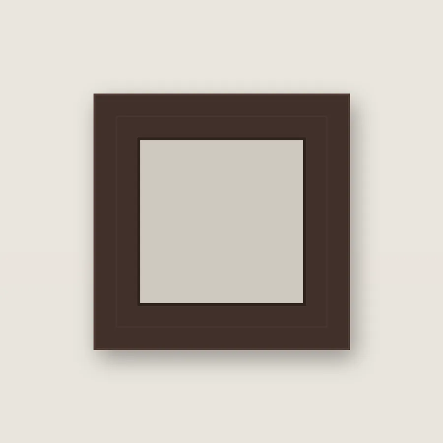 Espresso Flat frame corner sample, item number 415